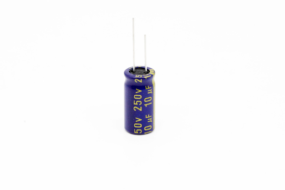 低いESRのアルミニウム電気分解コンデンサー10uf250v 8x16mm