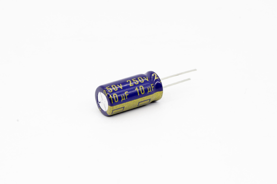 低いESRのアルミニウム電気分解コンデンサー10uf250v 8x16mm