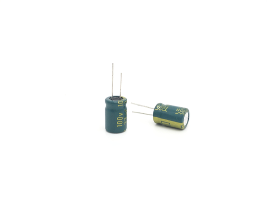 高周波100uF 80Vのアルミニウム電気分解コンデンサー10X20mm 5000時間
