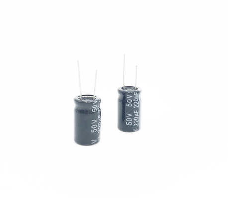 SMR 220UF 50Vの放射状アルミニウム電気分解コンデンサー10X17MM