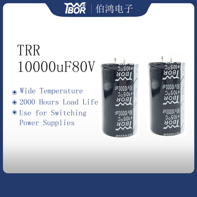 電気分解コンデンサーの広い温度のTRR 10000UF80Vのスナップ
