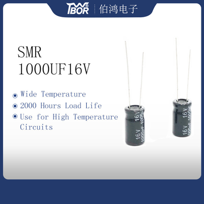 高温回路のミニチュア コンデンサー1000UF16V 10X16mm