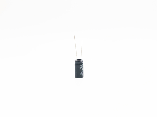 ミニチュア放射状アルミニウム電気分解コンデンサー1500UF 16V