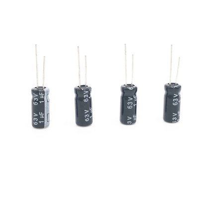 5x11mm 1UF 63Vの放射状の電気分解コンデンサー高温回路