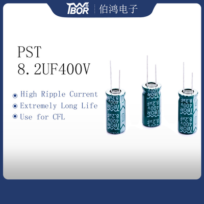 TW BOR 13x20mmは8.2 Uf 400vのコンデンサー8000時間生命に荷を積む