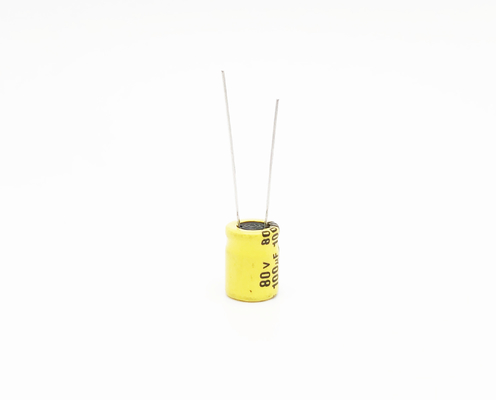 放射状の鉛電気分解LEDライト コンデンサー100UF80V 10x13mm
