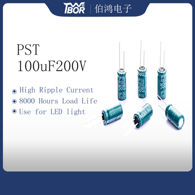 PSTの緑LEDライト コンデンサー100uf 200v長い生命8000時間の