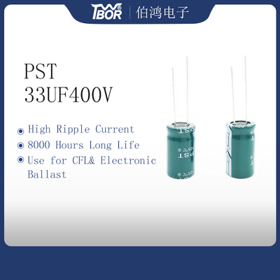 TW BOR 33uf 400vの高温電気分解コンデンサー16x30mm