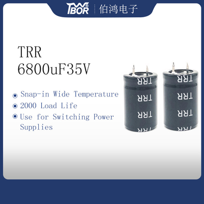 ISO 9001 22x35mm UPSインバーター コンデンサー6800UF100V