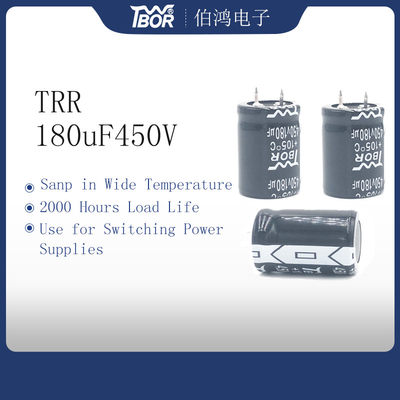 電力コンデンサの広い温度RoHSの180UF450V 25x40mmのスナップ